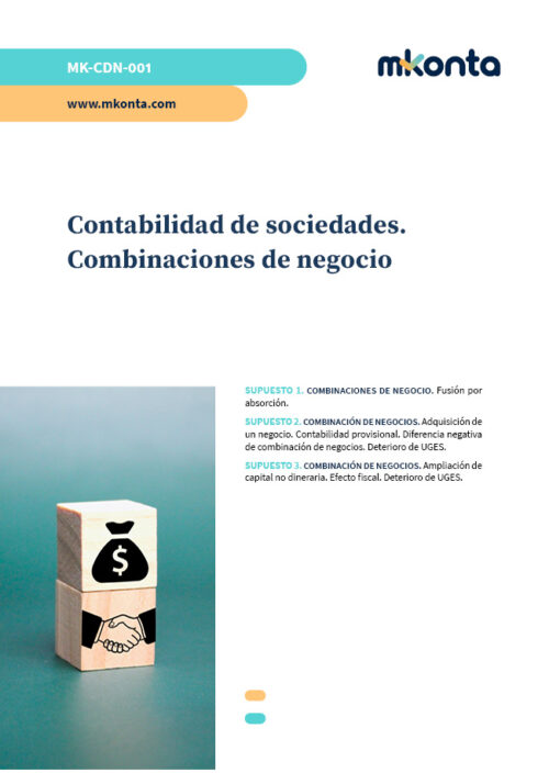 contabilidad de sociedades y combinación de negocio para oposiciones