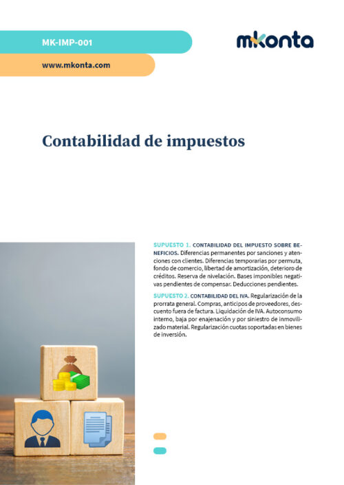 supuesto practico de contabilidad de impuestos para oposiciones