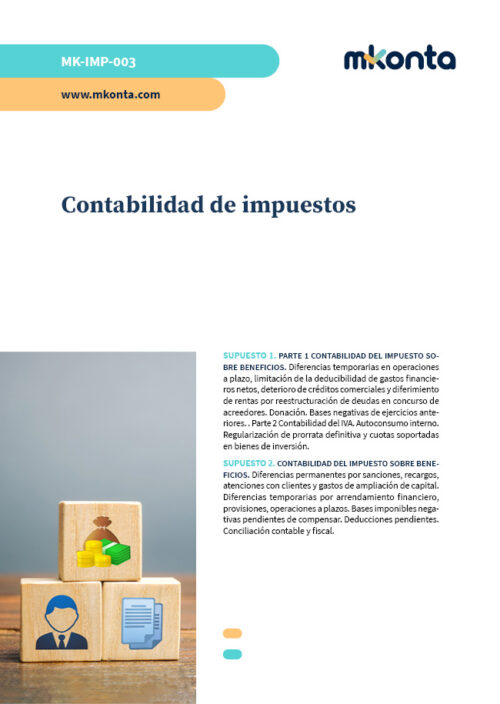 contabilidad de impuestos para oposiciones