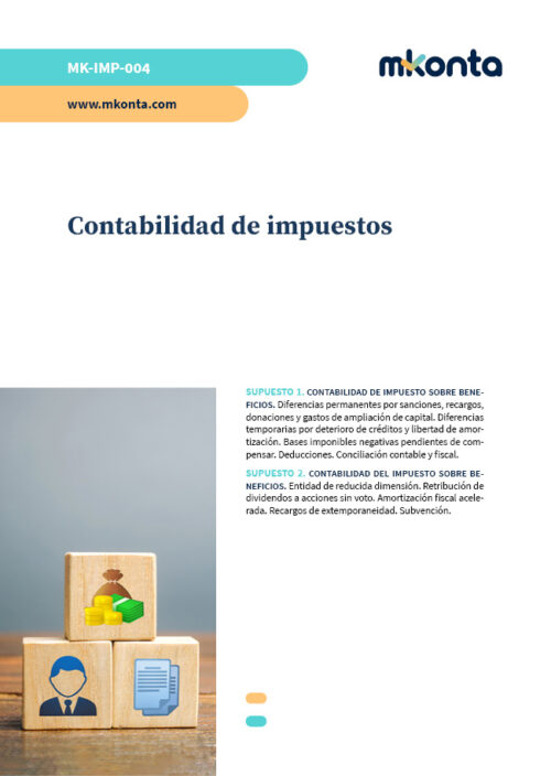 ejercicio de contabilidad de impuestos para oposiciones
