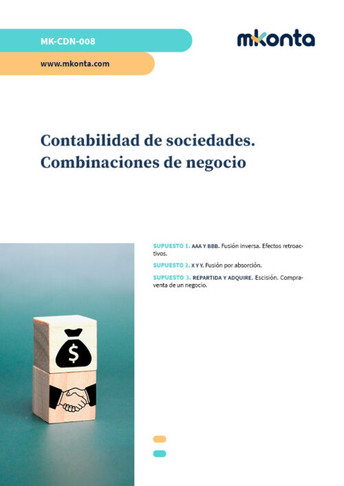 supuesto de contabilidad de sociedades y combinaciones de negocio