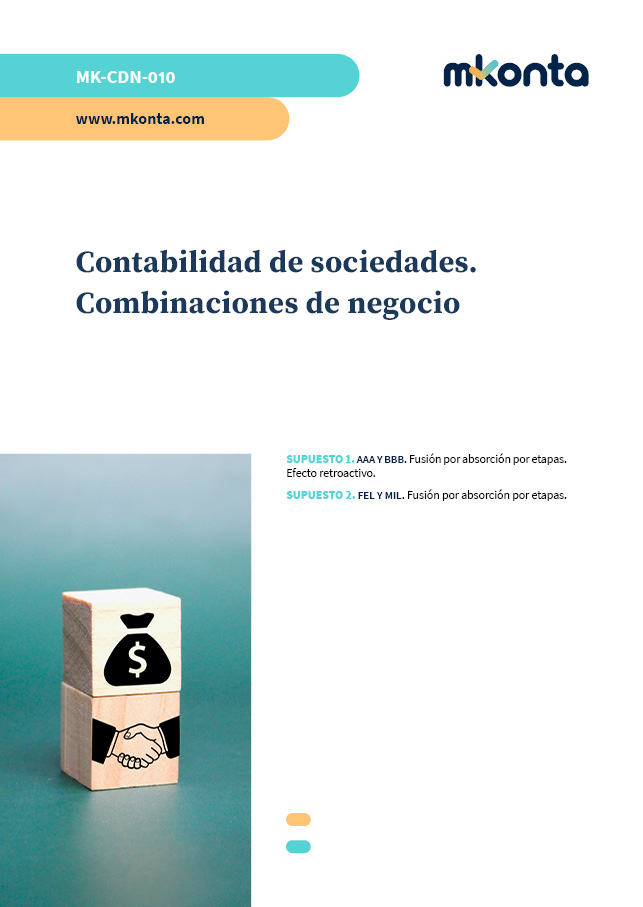 supuesto de contabilidad de sociedades y combinaciones de negocio
