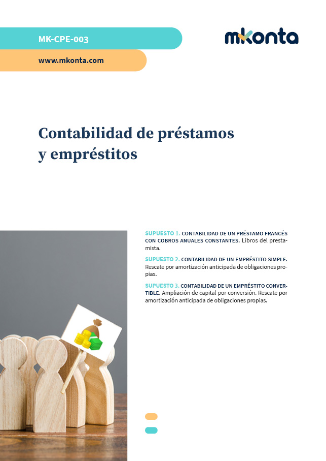 supuestos de contabilidad de préstamos y empréstitos