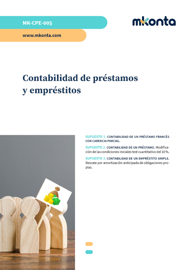 examen de contabilidad de préstamos y empréstitos