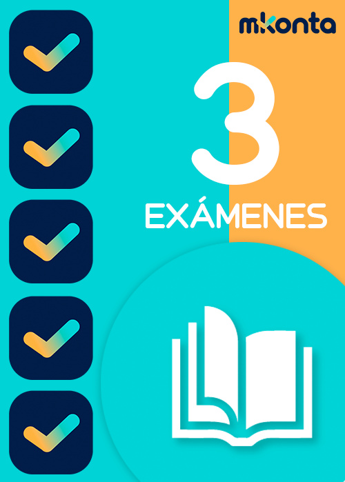 pack de 3 examenes de contabilidad