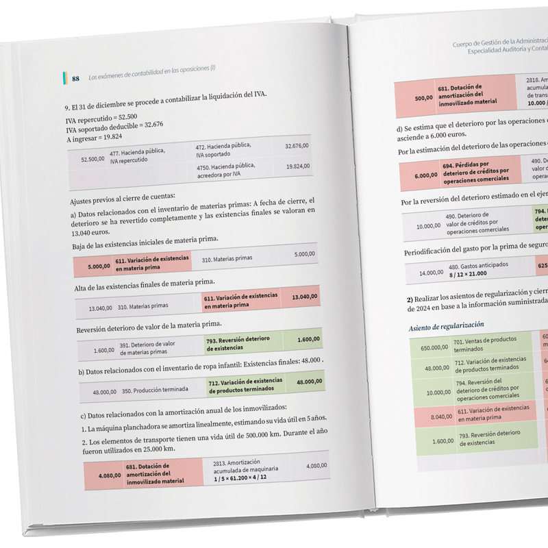 Material contable descargable para oposiciones de hacienda y Seguridad Social